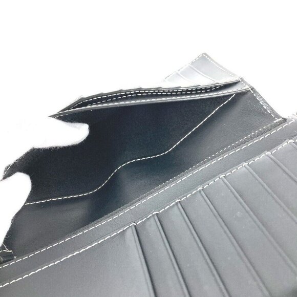 Auth BURBERRY 8052803 Long wallet giant check Bifold Long Wallet PVC Brown - Picture 9 of 12